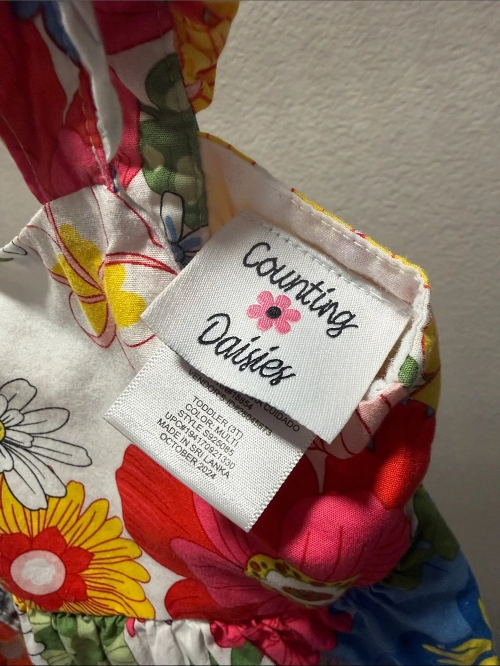 Counting Daises Toddler/Girl Vibrant Floral Sundress - Multicolor 3T